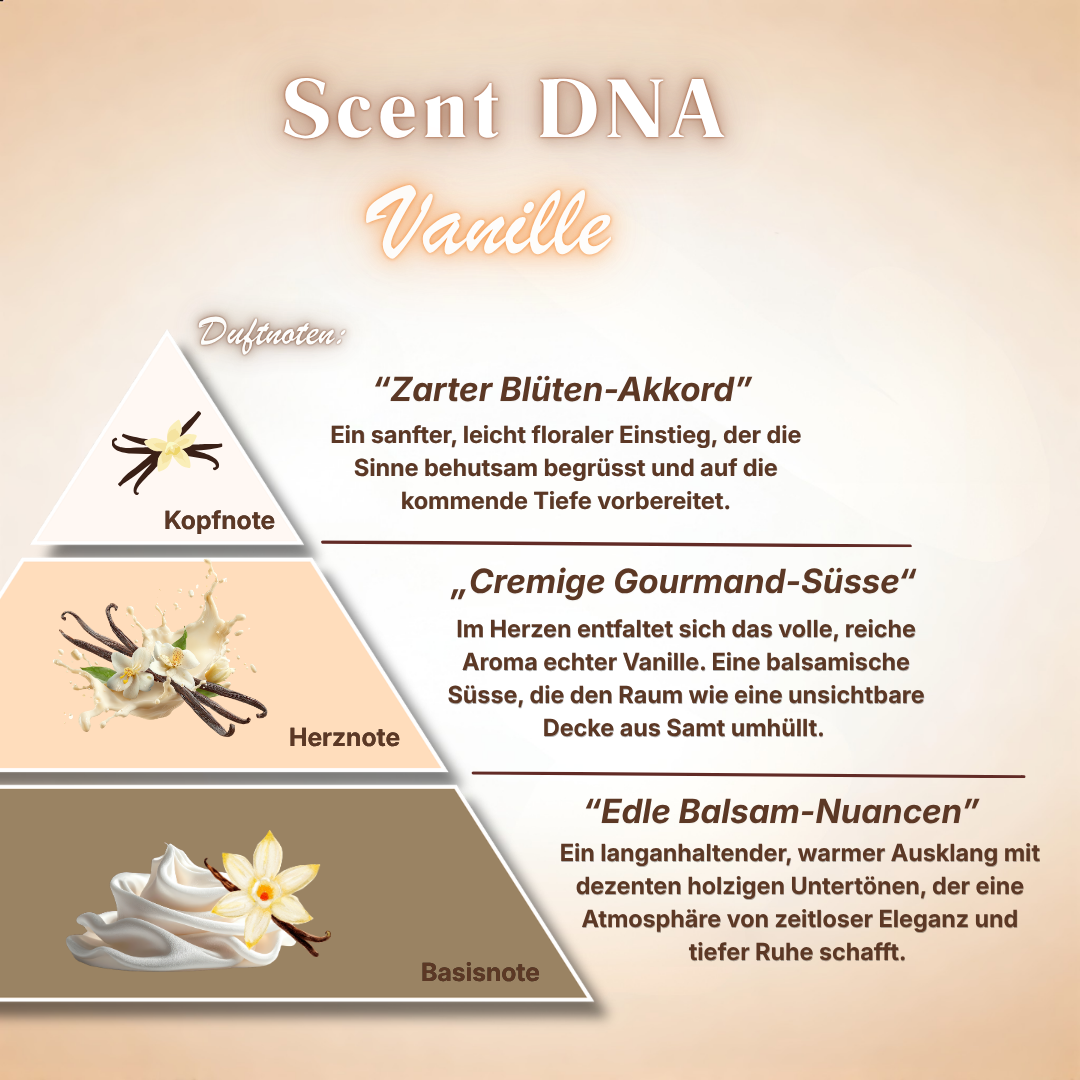 DIFFORA™ Vanille "Crème De La Crème" Ätherisches Raumduftöl in Flasche, zeigt Vanille-Duftöl für aromatische Raumgestaltung