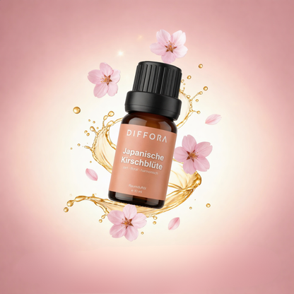 Japanisches Kirschblüten-Raumduftöl von ꓓꓲꓝꓝꓳꓣꓥ™ in einer eleganten Flasche, ideal für frischen Blütenduft im Raum